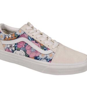 Old skool retro floral vans